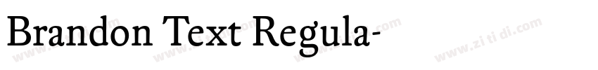 Brandon Text Regula字体转换 Brandon Text Regula字体转换